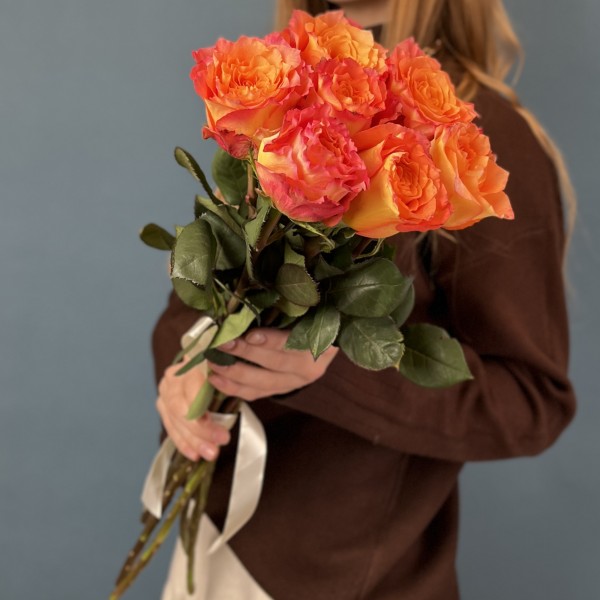 7 роз Фри спирит 50 см