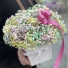 Нежная радужная гипсофила в коробке