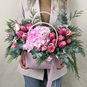 Букет дня в коробке Просто так