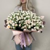 51 кустовая кремовая роза Сансер 60 см