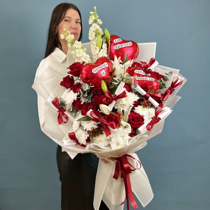 Букет 100 причин почему Я Тебя Люблю