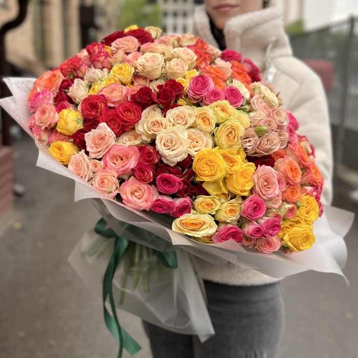 101 кустовая Роза MIX