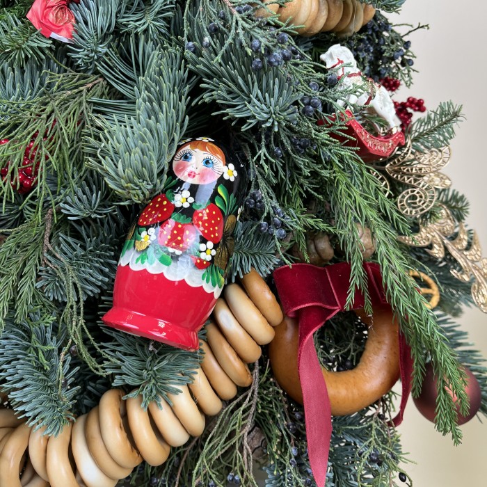 Елка большая в Русском Стиле