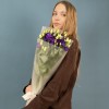 Букет из 5 фиолетовых эустом