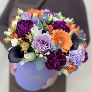 Букет дня в коробке Гармония красок