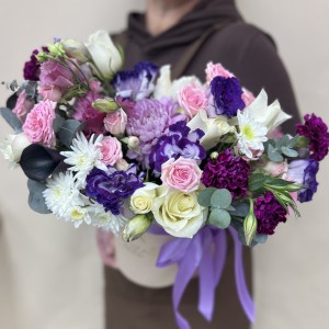 Букет дня в коробке Нежный аромат