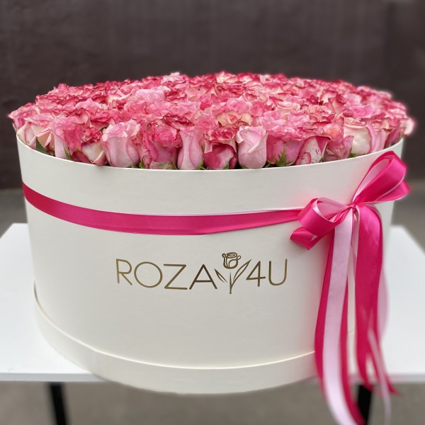 201 розы Алани микс в коробке