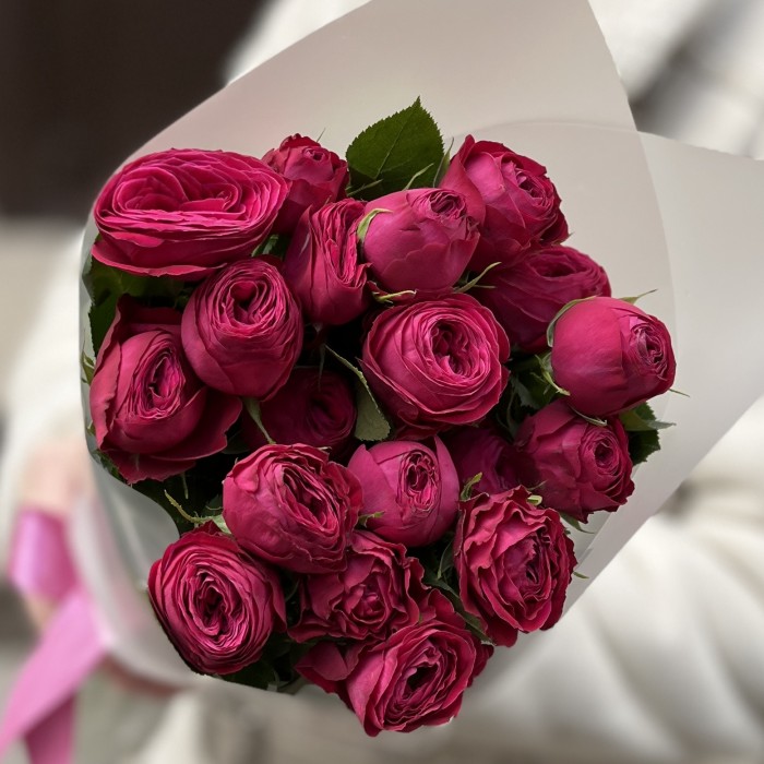 5 кустовых пионовидных роз Пати Тренсеттер