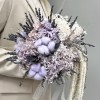 Букет невесты с сиреневыми сухоцветами