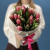 15 малиновых тюльпанов Камалия