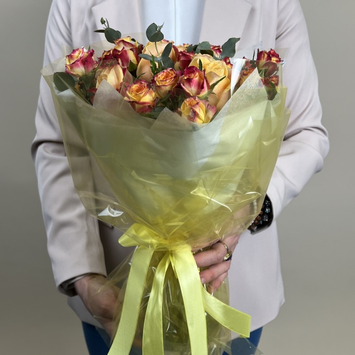 Букет из роз Огненные чувства