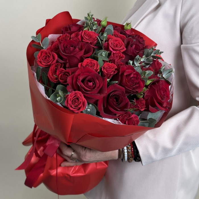 Букет из роз Яркий закат