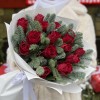 15 красных роз с нобилисом