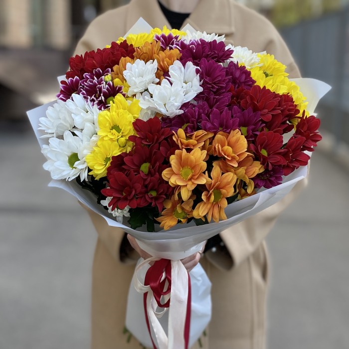 15 кустовых хризантем Mix