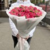 15 кустовых розовых роз Рупски 70 см