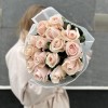 15 нежно-розовых роз Помароса
