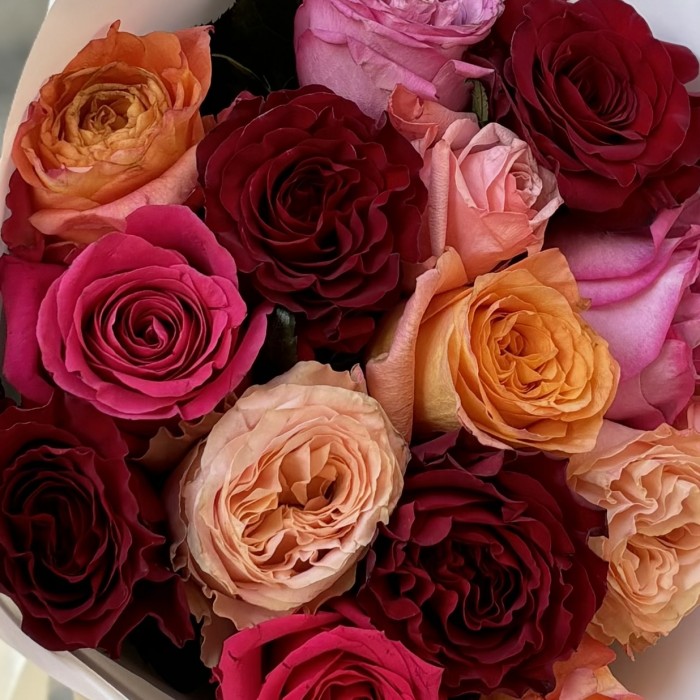15 роз Праздничный микс