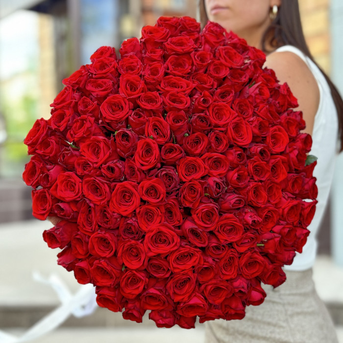 151 красная роза 60 см