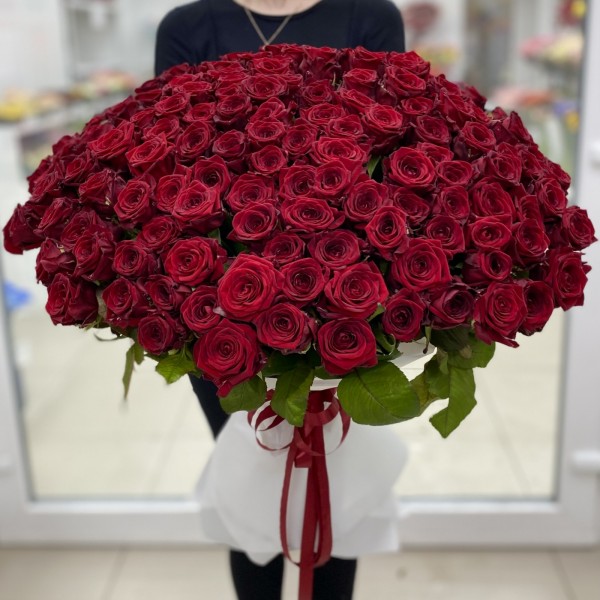 151 красная роза 70 см