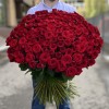 151 красная роза Ред Наоми 90 см