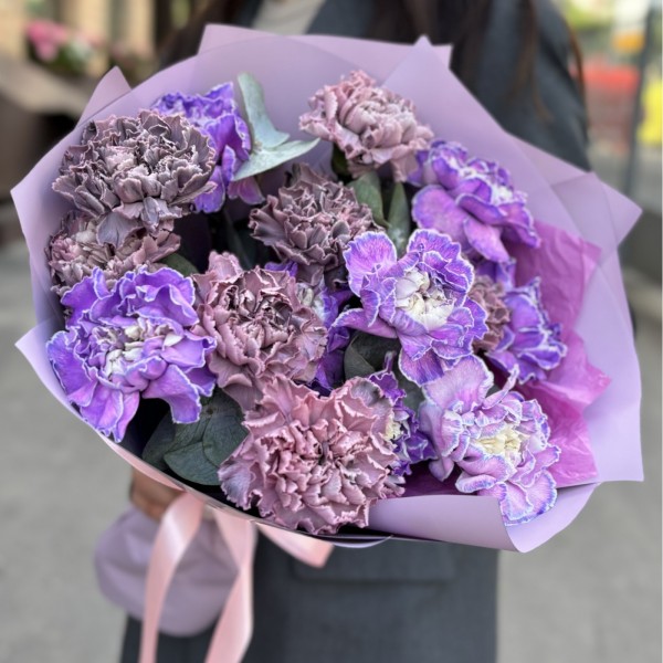 15 гвоздик в букете Лунная Магия