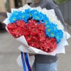 25 хризантем в букете Моя Россия