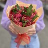 15 махровых красных тюльпанов Ля мур
