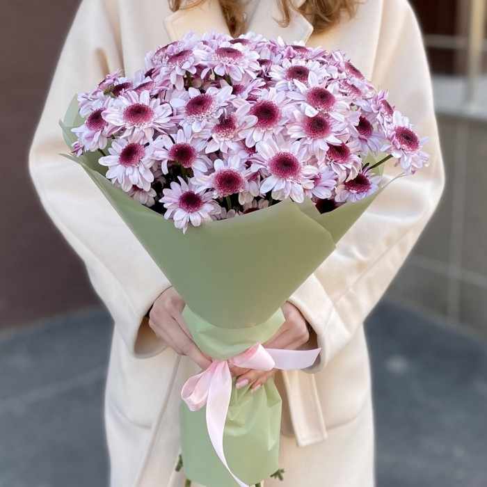 15 кустовых хризантем Стреза