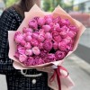 15 кустовых пионовидных роз Яркий Микс