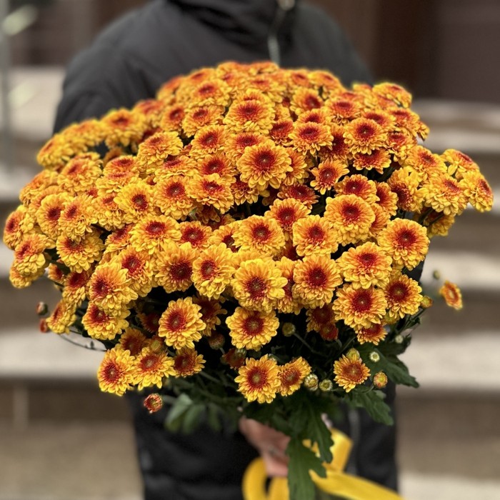 Оранжевая сантини Помпон