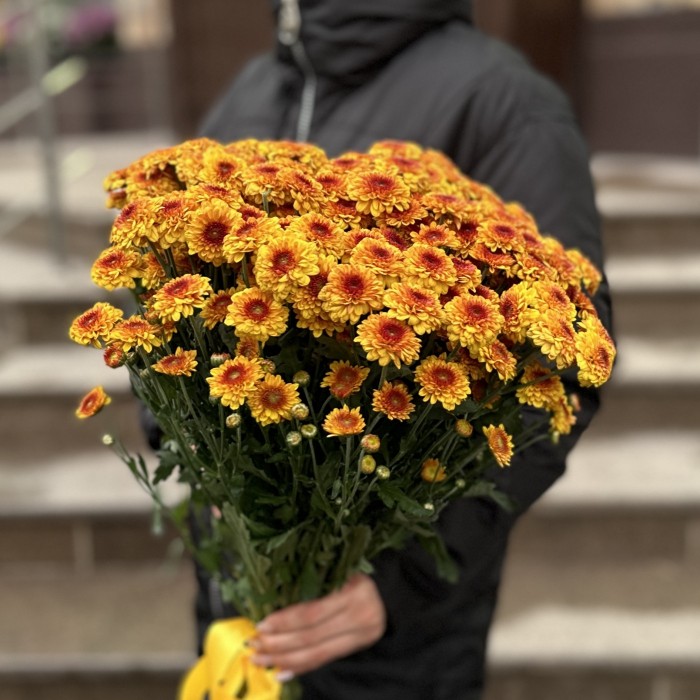 Оранжевая сантини Помпон