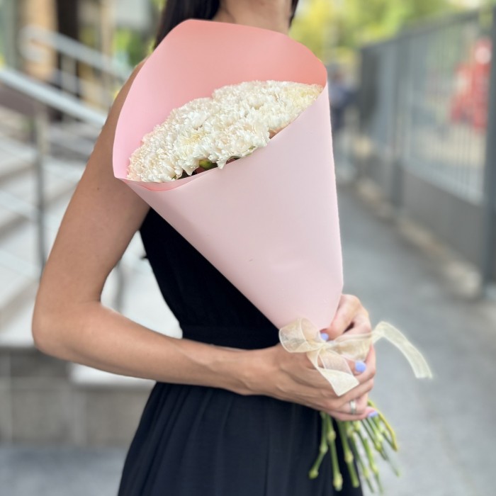 15 персиковых гвоздик Эппл Ти