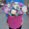 15 пионов Нежный микс в коробке