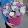 15 пионов Нежный микс в коробке