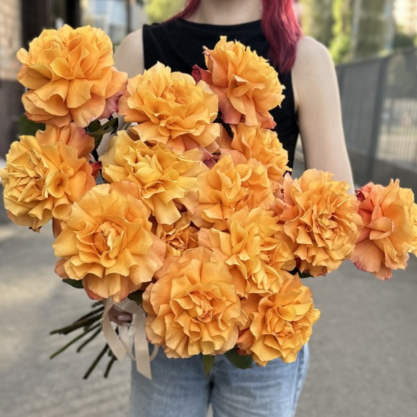 15 пышных роз Фри Спирит 50 см