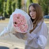 15 розовых роз Новия