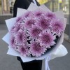 15 сиреневых хризантем