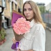 15 светло-розовых гвоздик