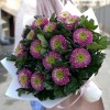 15 темно-розовых хризантем Сувенир