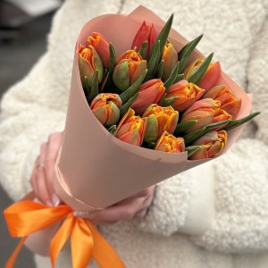15 тюльпанов Эрмитаж даб в упаковке