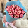 15 розовых пионовидных тюльпанов Коламбус