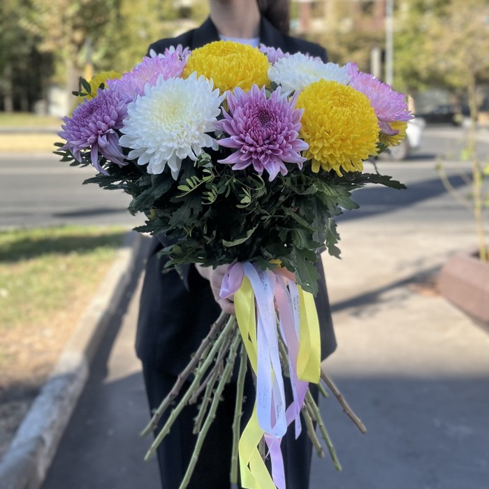 15 ярких хризантем MIX