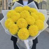 15 желтых хризантем