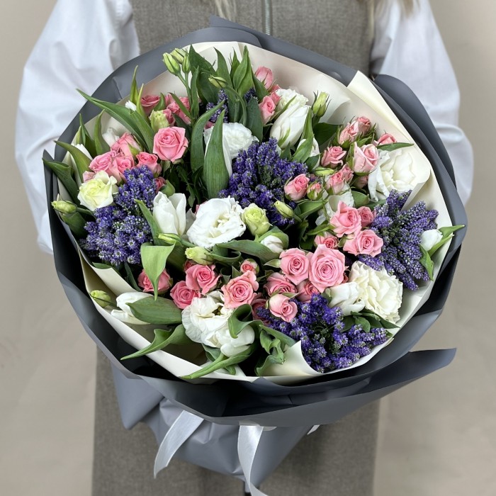 Нежный букет на день рождения для бабушки