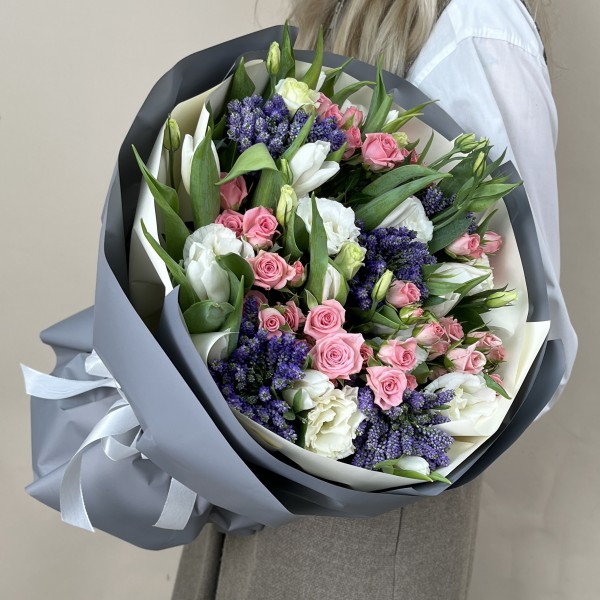 Нежный букет на день рождения для бабушки