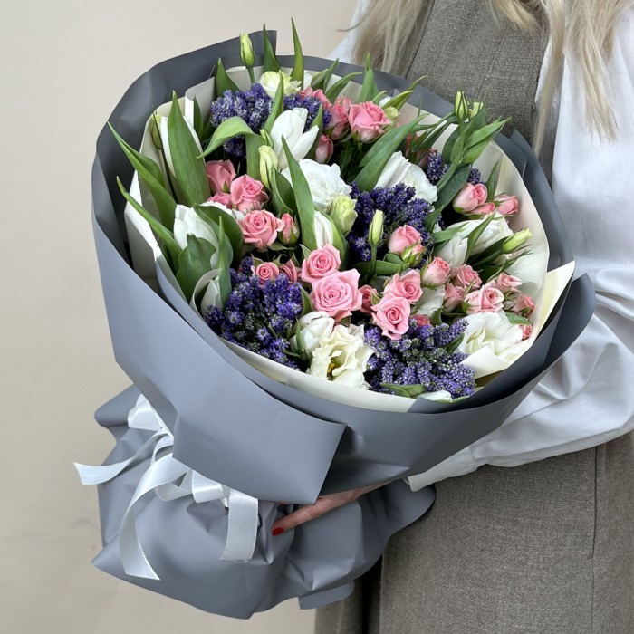 Нежный букет на день рождения для бабушки