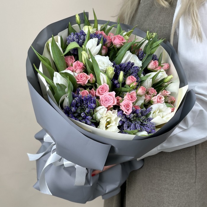 Нежный букет на день рождения для бабушки
