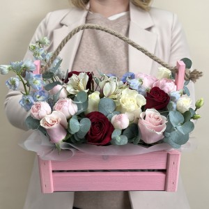 Букет дня в коробке Грация