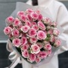 11 розовых кустовых роз Тралала 40 см