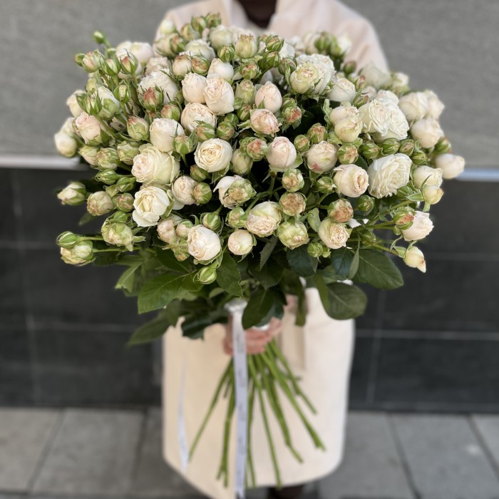 25 кустовых пионовидных Роз Принцесс Бомбастик 70 см